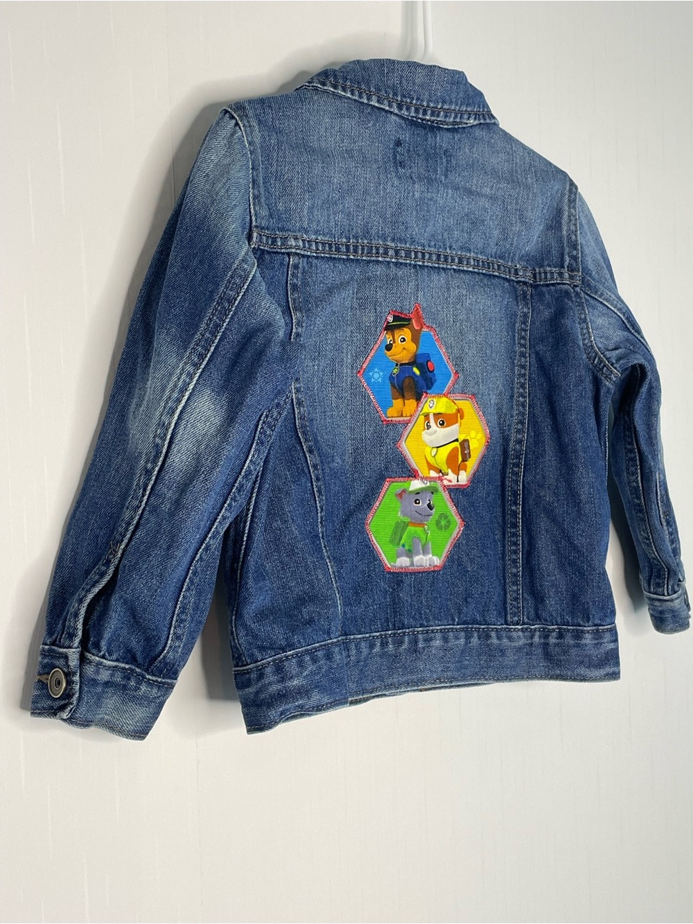 The Children's Place Paw Patrol Classic Trucker Style Denim Jean Jacket Snaps 4T - Picture 7 of 13